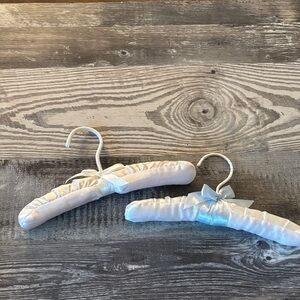 Vintage padded silk baby hangers (2)